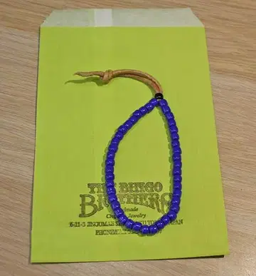 새상품 빙고 브라더스 비즈 팔찌 네이비 BINGOBROTHERS