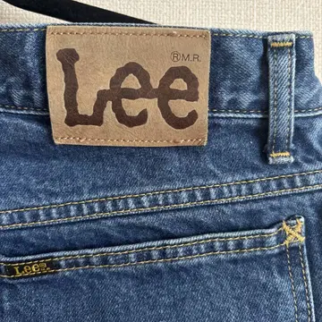 Lee 데님 청바지 천연 가죽 패치 일본제