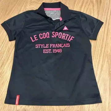LE COQ SPORTIF 골프 피케 셔츠 M 사이즈 블랙
