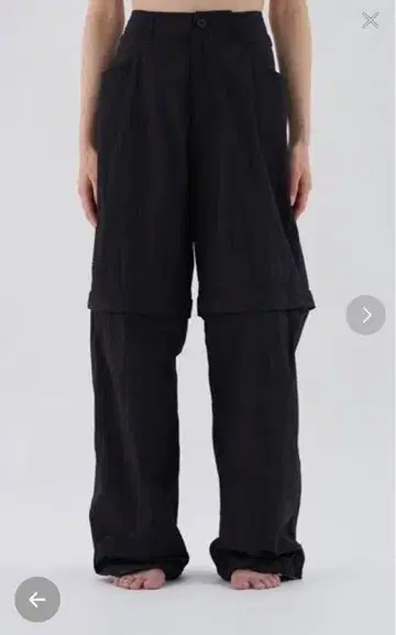 enof open knee nylon pants