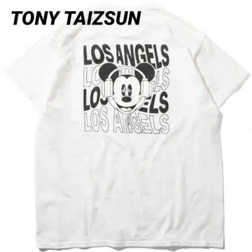TONY TAIZSUN MICKEY LA TEE WHITE 티셔츠