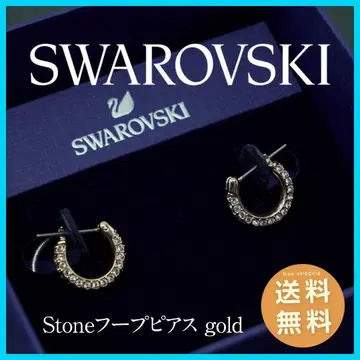 [ 썸머 세일 ] Swarovski 후프 귀걸이 골드