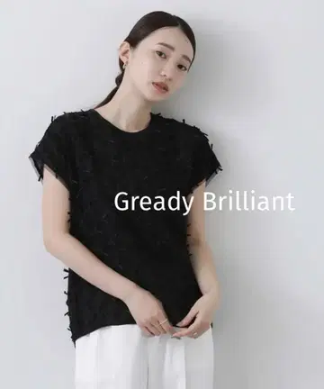 Gready Brilliant 3D 리본 바이컬러 블라우스