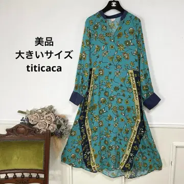 새상품급 빅 사이즈 titicaca 티티카카 아시안 원피스