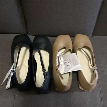 yumi 121 크로스 벨트 펌프스 M 사이즈 2색 세트 택 포함 새상품