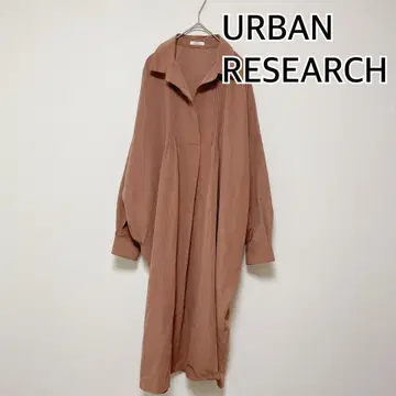URBAN RESEARCH 어반 리서치 긴팔 원피스 브라운