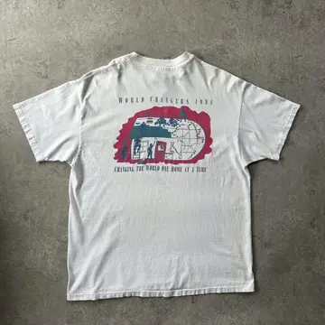 90년대 Hanes 티셔츠 USA 제작 화이트 XL 기독교 단체