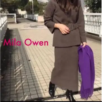 Mila Owen 브라운 스커트 셋업