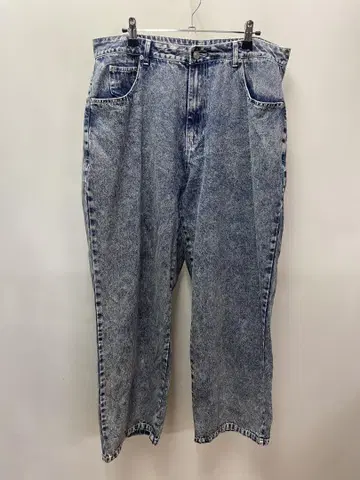 HALHAM 와이드 데님 팬츠 마블링 XL