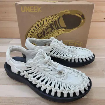킨 유니크 우먼 샌들 화이트/블랙 23.5cm