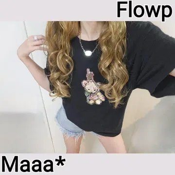 FLOWP(플로우프)/ PEONY KUMA T-SHIRT 스트릿 스타일