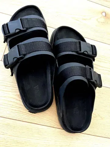 ZARA 더블 스트랩 청키 샌들