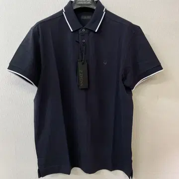 Z ZEGNA 제냐 남성용 피케 셔츠 새상품 네이비 L