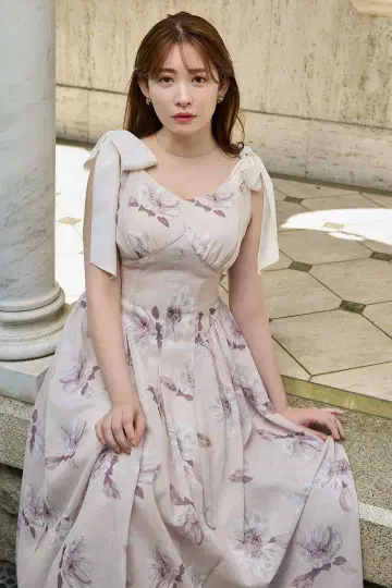 Sunflower-Printed Midi Dress 사이즈 S