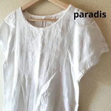 paradis 시원한 린넨 시스루 레이스 원피스 새상품급