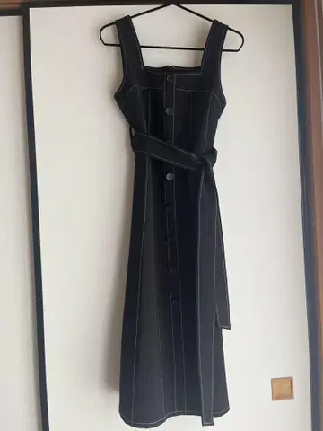 AnMILLE 안미르 스티치 점퍼 스커트 블랙