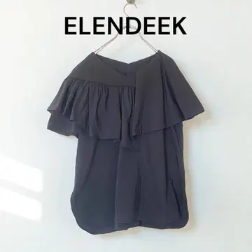 ELENDEEK 엘렌딕 프릴 블라우스 블랙