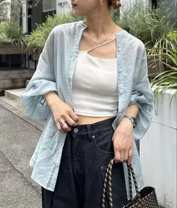 새상품 차오패닉 티피 시어 블라우스 색스