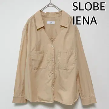 SLOBE IENA 슬로브 이에나 긴팔 블라우스 셔츠 베이지