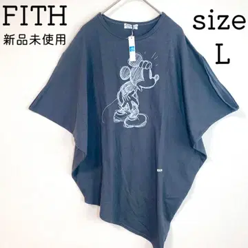새상품 L FITH 티셔츠 미키마우스 그레이 넉넉한 스타일