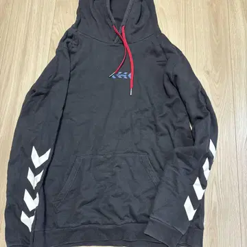 hummel 블랙 후드티 남성용