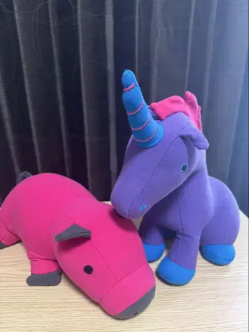yoibo 봉제 인형 핑크 보라색