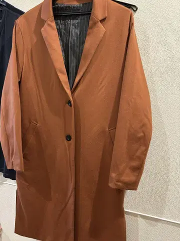 MURUA 브라운 체스터 코트