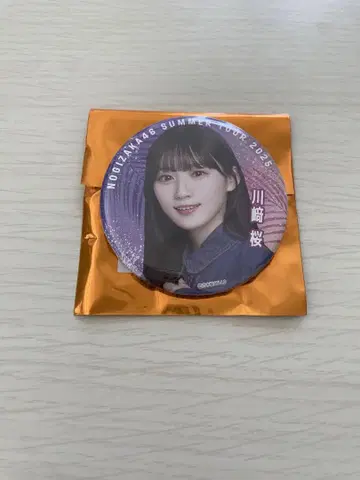 카와사키 사쿠라 노기자카46 개별 랜덤 캔뱃지 8월 회장 ver