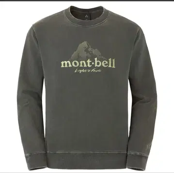 mont-bell 그레이 코튼 맨투맨