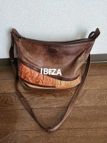 IBZA 숄더백 브라운/오렌지