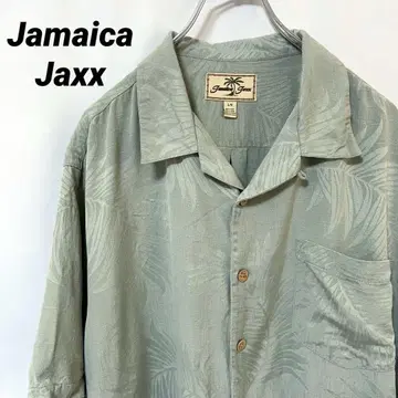 N-5120 Jamaica Jaxx 알로하 셔츠 실크 자카드 반팔 L