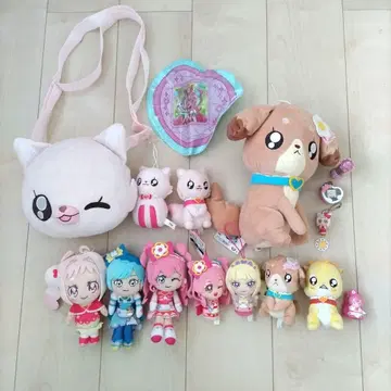딜리셔스 파티 프리큐어 봉제 인형 세트와 백