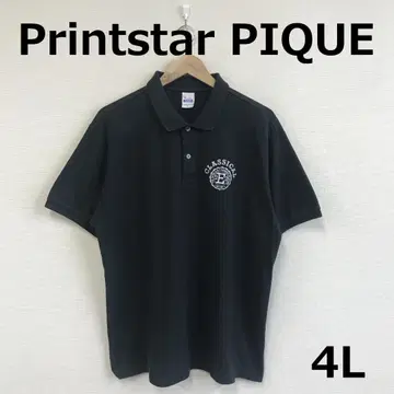 A0728B05 [Printstar PIQUE] 로고 자수 피케 셔츠