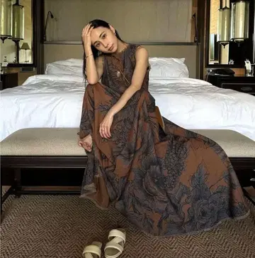 KEITAMARUYAMA x AMERI VOLUME FLARE DRESS