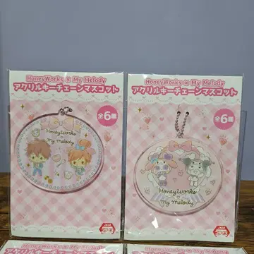 HoneyWorks & My Melody 아크릴 키링 세트 전 4종