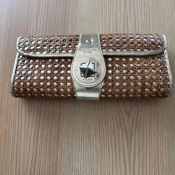 kate spade 라탄 클러치백