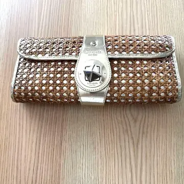 kate spade 라탄 클러치백