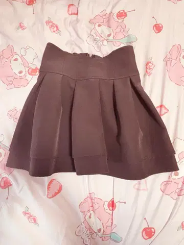 미셸 마카롱 슬림 레그 스커트 블랙 S