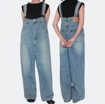AGAWD 데님 오버롤 올인원 미사용 새상품 택 포함