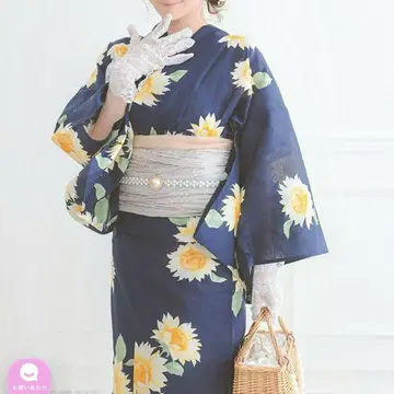해바라기 유카타 여성용