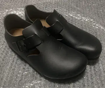 BIRKENSTOCK 런던 블랙 가죽 38 버켄스탁