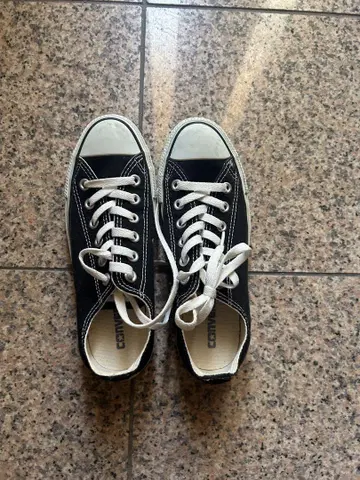 Converse 블랙 로우컷 스니커즈