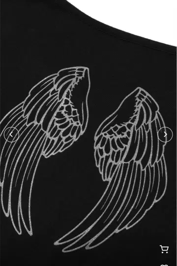 x-girl WING S/S BABY TEE 사이즈 M