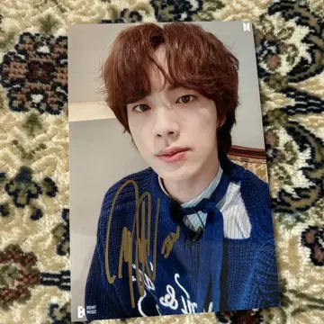btsJinBIGHIT MUSIC 사인 포함 사진 A4