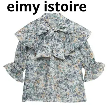 [eimy istoire] Milly flower 보타이 블라우스