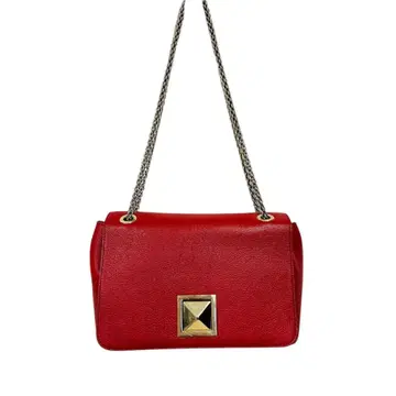 SONIA RYKIEL 소니아 리키엘 체인 백 레드 (더스트백 포함)