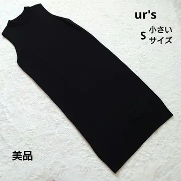 새상품급 ur's 유어즈 슬리브리스 니트 원피스 S 작은 사이즈