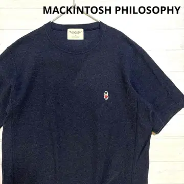 MACKINTOSH PHILOSOPHY 반팔 니트 티셔츠 자수