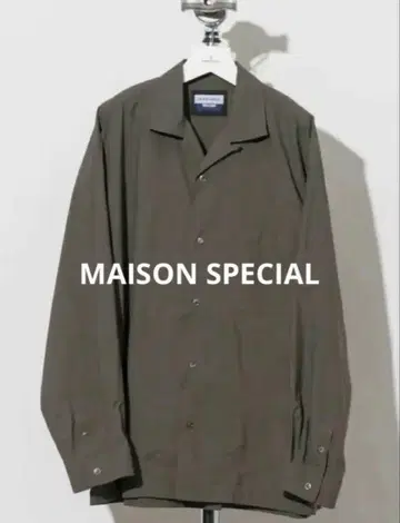 [완판템] MAISON SPECIAL 프라임 오버 오픈 카라 셔츠