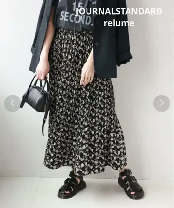JOURNALSTANDARD relume 마조리카 플리츠 플라워 스커트